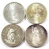 Image 1 : Lot of 1oz Fine Silver Rounds (Tax Exempt) You will receive 4 different Rounds in this lot. 4pcs.