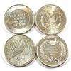 Image 2 : Lot of 1oz Fine Silver Rounds (Tax Exempt) You will receive 4 different Rounds in this lot. 4pcs.
