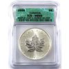 Image 1 : 2008 Canada $5 1oz Fine Silver Maple ICG Certified MS-69 (Tax Exempt)