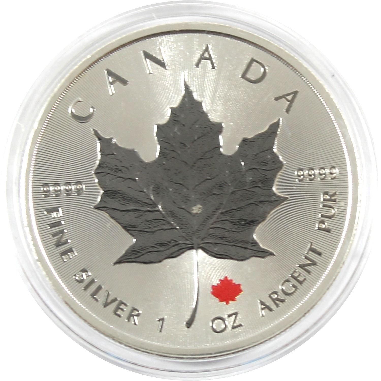 2014 Canada 4 Coloured 1oz Fine Silver Maple (Tax Exempt) Coin comes