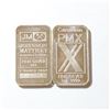 Image 1 : Johnson Matthey & Canadian PMX 1oz Fine Silver Bars (tax Exempt) 2pcs.