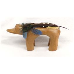 Taos Micaceous Clay Bear by P. Tsoodle