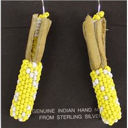 Native American Beaded Ears of Corn Earrings
