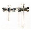 Image 1 : Pair of Abalone Dragonfly Pins