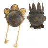 Image 1 : 2 Vintage Mexican Coconut Masks