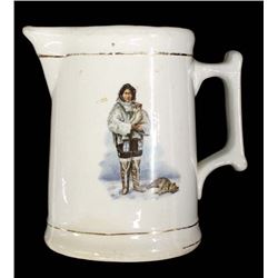 1986 Ceramic Pitcher with NW Coast Eskimo
