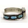 Image 2 : Zuni Old Pawn Sterling Turquoise Watch Bracelet