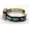Image 3 : Zuni Old Pawn Sterling Turquoise Watch Bracelet