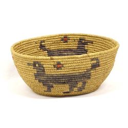 Vintage Tohono O'odham Pictorial Basket