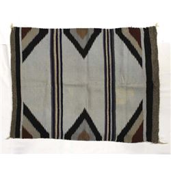 Vintage 1940s Navajo Wool Textile Rug