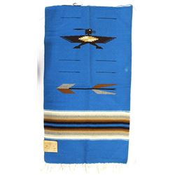 New Mexico Chimayo Fringed Wool Textile