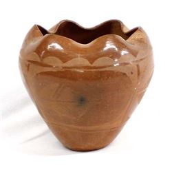 Historic Santo Domingo Redware Pottery Bowl