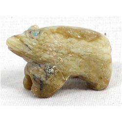 Antique Zuni Carved Agate Bear Fetish