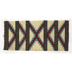 Vintage 1940s Navajo Serrated Diamond Wool Rug