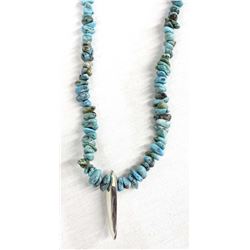 Native American Navajo Turquoise Nugget Necklace