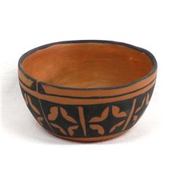 Santo Domingo Pottery Bowl by A. Calabaza