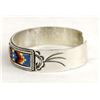 Image 2 : Navajo Sterling & Seed Bead Cuff Bracelet
