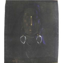 Original Painting on Velvet Paper, Christofferson