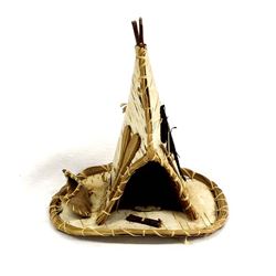 Native American Iroquois Birch Bark Tipi
