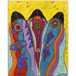 Original Acrylic Painting by Kathy Kills Thunder