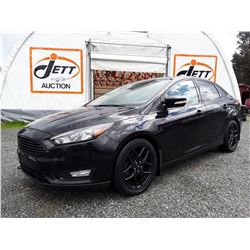 C6A --  2016 FORD FOCUS SE , Black , 122933  KM's