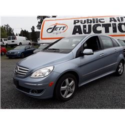 B3 --  2008 MERCEDES B200 HATCHBACK, BLUE, 127,771 KMS