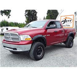 H1 --  2010 DODGE RAM 1500 CREW CAB , Red , 205789  KM's