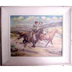 Original Oil, Western Art, William Hall, Nevada #893080
