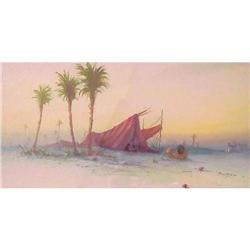 H. A. Linton, Arabian Desert, Vintage Original #893081