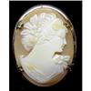 Image 1 : Carved SHELL CAMEO Brooch #893091