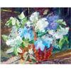 Image 1 : "Lilac in a basket" oil in impressionism style #893129