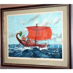 "Egyptian Cargo Vessel" Painting - Fil Sessions #893220