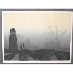 The Schooner by Elton Bennett Framed #893225