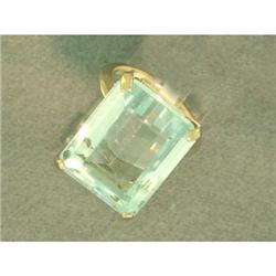 Nice 25.00ct Aquamarine Ring in 14k Yellow Gold #893265