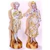 Image 1 : Yellow Bisque statues of a lady and a gentleman #893301