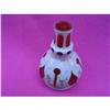 Image 1 : Ruby vase with creamy white accents #893322