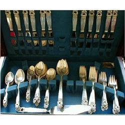ROYAL Danish STERLING Service for 12, 79 Pieces #893427