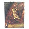 Image 1 : Owl Painting Oil on Canvas Unframed #893477