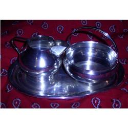 sterling silver cream & sugar set #893633