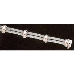 DIAMOND TENNIS bracelet 3.01 carat watch strap #893656