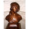Image 1 : Art Nouveau  Plaster Bust C.1920 #906162