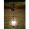 Image 1 : Etched Glass Hanging Light C.1920 #906164