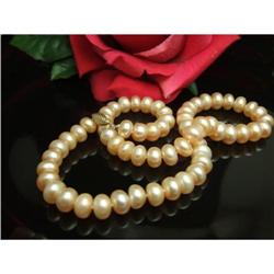 9-10mm Freshwater Peach Pearl Necklace Pearls #906394