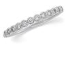 Image 1 : 14k WhiteGold WEDDING BAND 12 DIAMONDS #906411