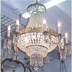 Antique French Crystal Chandelier #906491