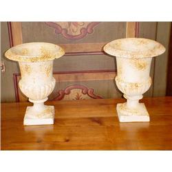 Pair of French cast iron vases Medicis #906781