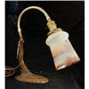 Image 1 : Lamp Table Goose Neck Foot Base Leaves Shade #906787