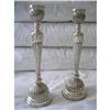 Image 1 : PAIR OF BRAZILIAN SILVER CANDLESTICKS  #906928