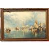 Image 1 : Framed "Venice Scene" 1912 Print , Thomas Moran #915126