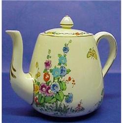 CROWN Staffordshire Hollyhocks TEAPOT #915248